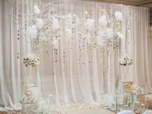 The Timeless Elegance of the White and Gold Wedding Gown