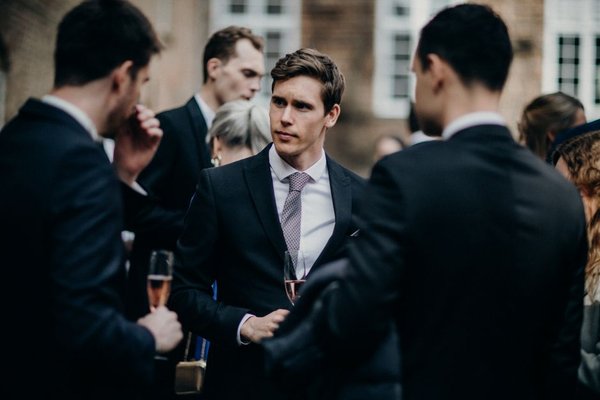 black tie optional wedding guest attire